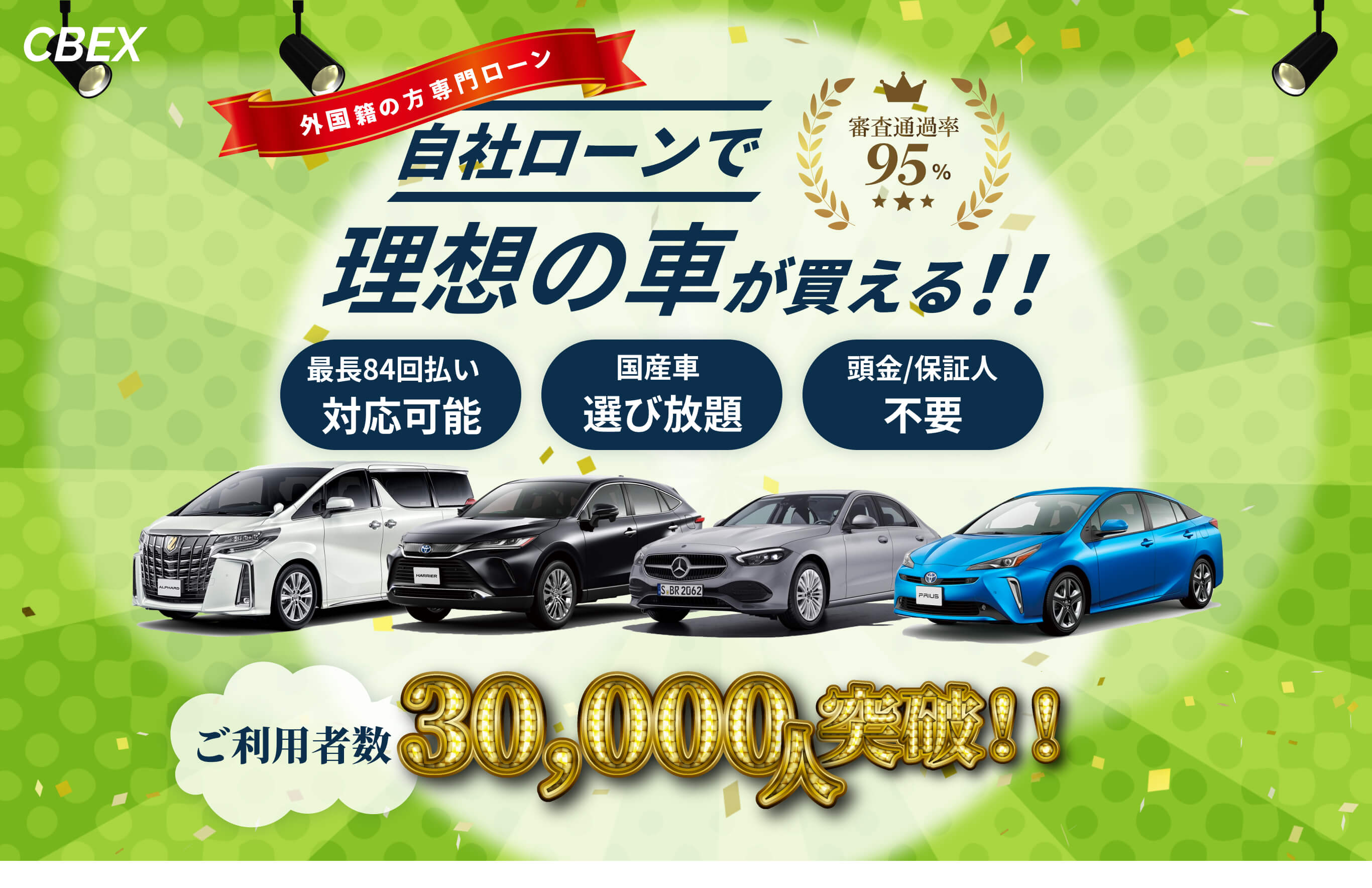 自社ローンで理想の車が買える！！利用者30000人突破！